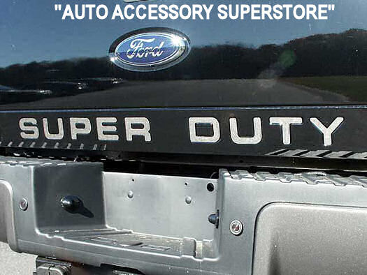 2008-2016 Ford SuperDuty Chrome Lower Tailgate Trim "LETTERS" Only Chrome Tailgate Trim Pro Trim   