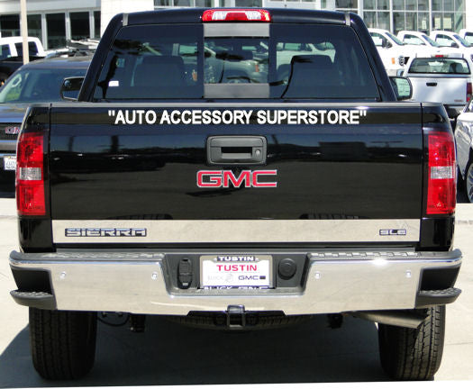 2014-2018 GMC Sierra (SLE Version) Chrome Lower Tailgate Trim Chrome Tailgate Trim Pro Trim   