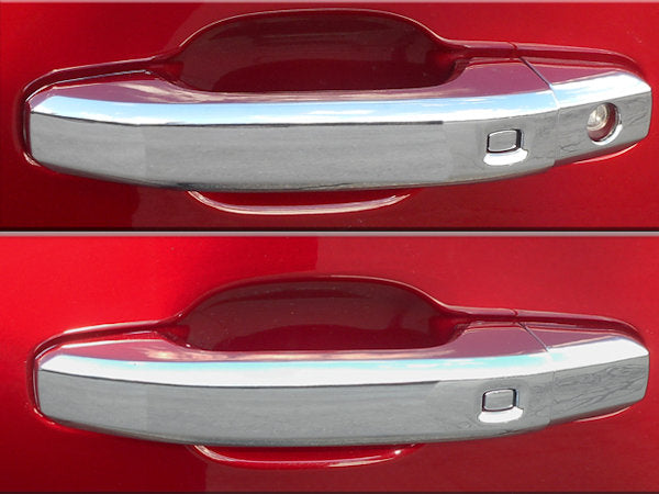 2019-Up Chevy Silverado 1500 Chrome Door Handles (Double Cab/ Crew Cab) (8 PCS). Chrome Trim AAS Trim   