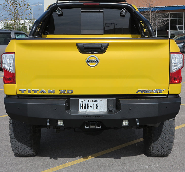 2016-Up Nissan Titan XD REAR Bumper: FORTIS Series Bumper Steelcraft   