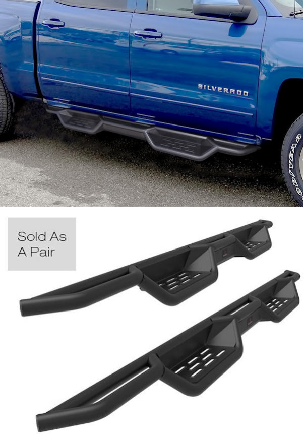 2019-Up Chevy Silverado 1500 Crew Cab (Non Diesel) Side Steps Side Steps APS Auto   