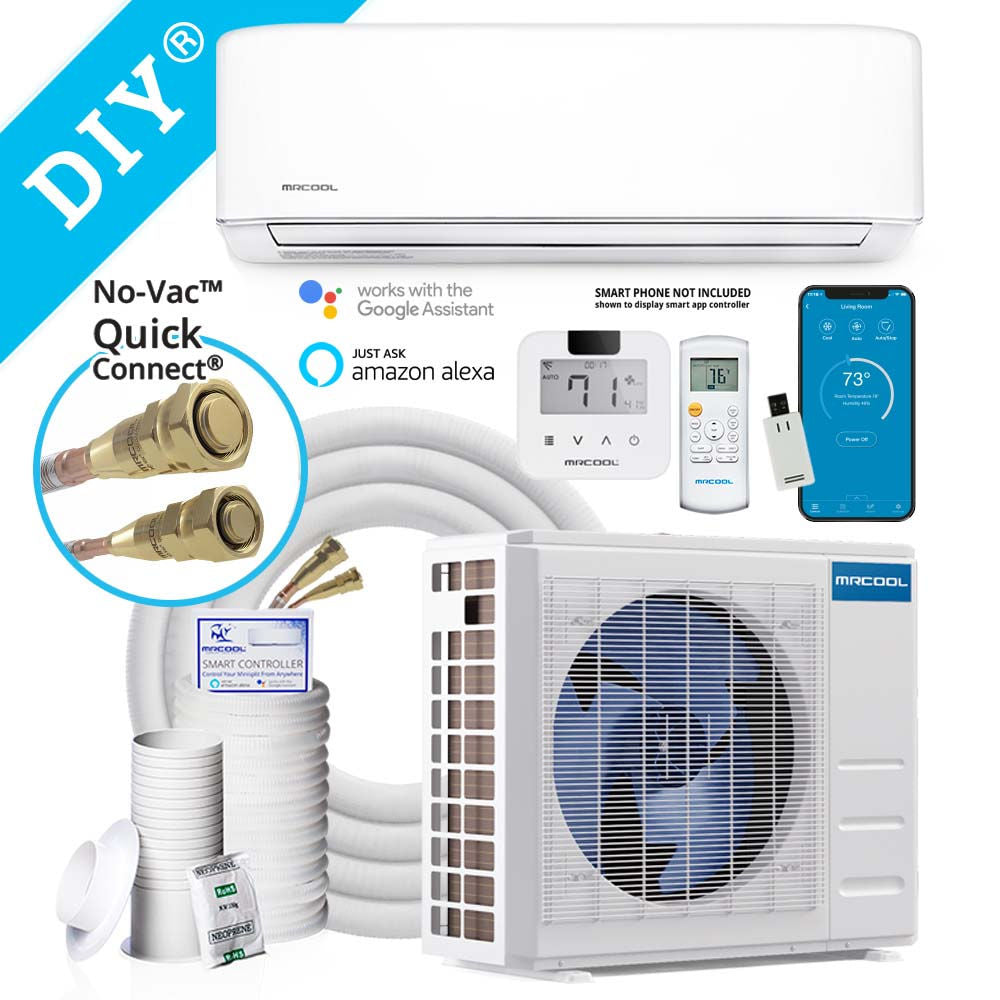 MrCool DIY 24,000 BTU 20.5 SEER Ductless Mini-Split Heat Pump System Air Conditioners MrCool   