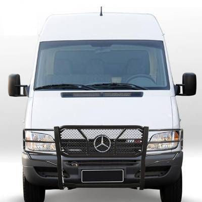 2007-2018 Mercedes Sprinter (2WD) 2500/3500 Brush Guard (Heavy Duty Black Version) brush guard Black Horse   